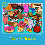 Ceaco - Brian Cook - Butts on Things - Sweet Cheeks - 500 Piece Jigsaw Puzzle Ceaco