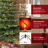 Puleo International 9 Foot Pre-Lit Fraser Fir Pencil Artificial Christmas Tree with 550 UL Clear Lights, Green Puleo International
