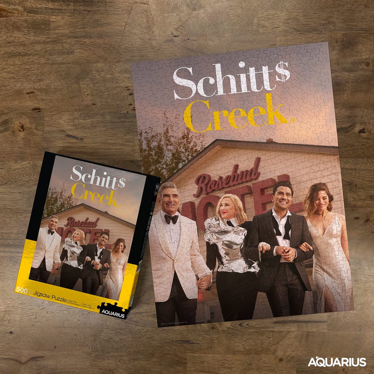 AQUARIUS Schitt's Creek Cast Puzzle (500 Piece Jigsaw Puzzle) - Glare Free - Precision Fit - Officially Licensed Schitt's Creek Merchandise & Collectibles - 14 x 19 Inches AQUARIUS
