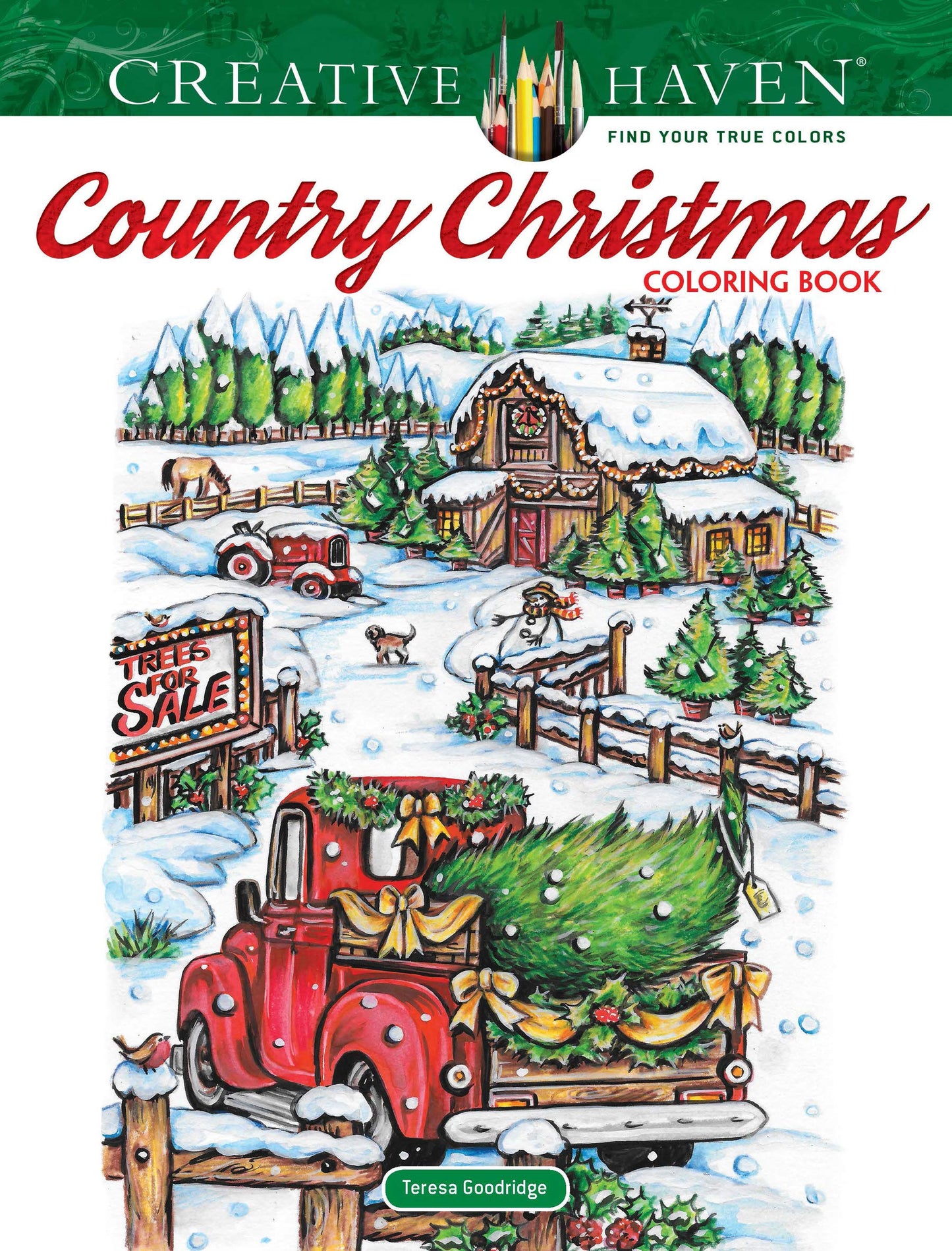 Creative Haven Country Christmas Coloring Book (Adult Coloring Books: Christmas)