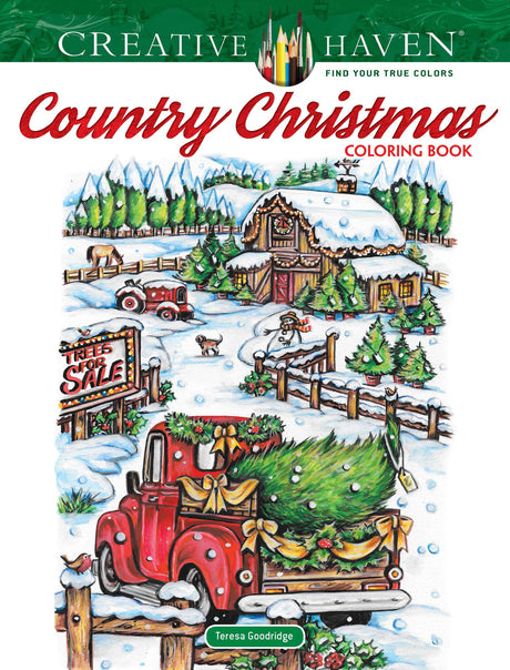 Creative Haven Country Christmas Coloring Book (Adult Coloring Books: Christmas) Dover Publications