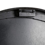 Glitzhome Oversized Rustic Farmhouse Wooden and Galvanized Decorative Large Wall Clock for Home Decor, 27.56", Black Glitzhome