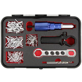 wesleydrill Rivet Gun Adapter Kit,Professional Riveting Insert Nut Hand Tool Kit,2.4/3.2/4.0/4.8mm Diameter Rivet Head, Aluminum Housing, Fit for Cordless Drill,Sheet Metal Work wesleydrill