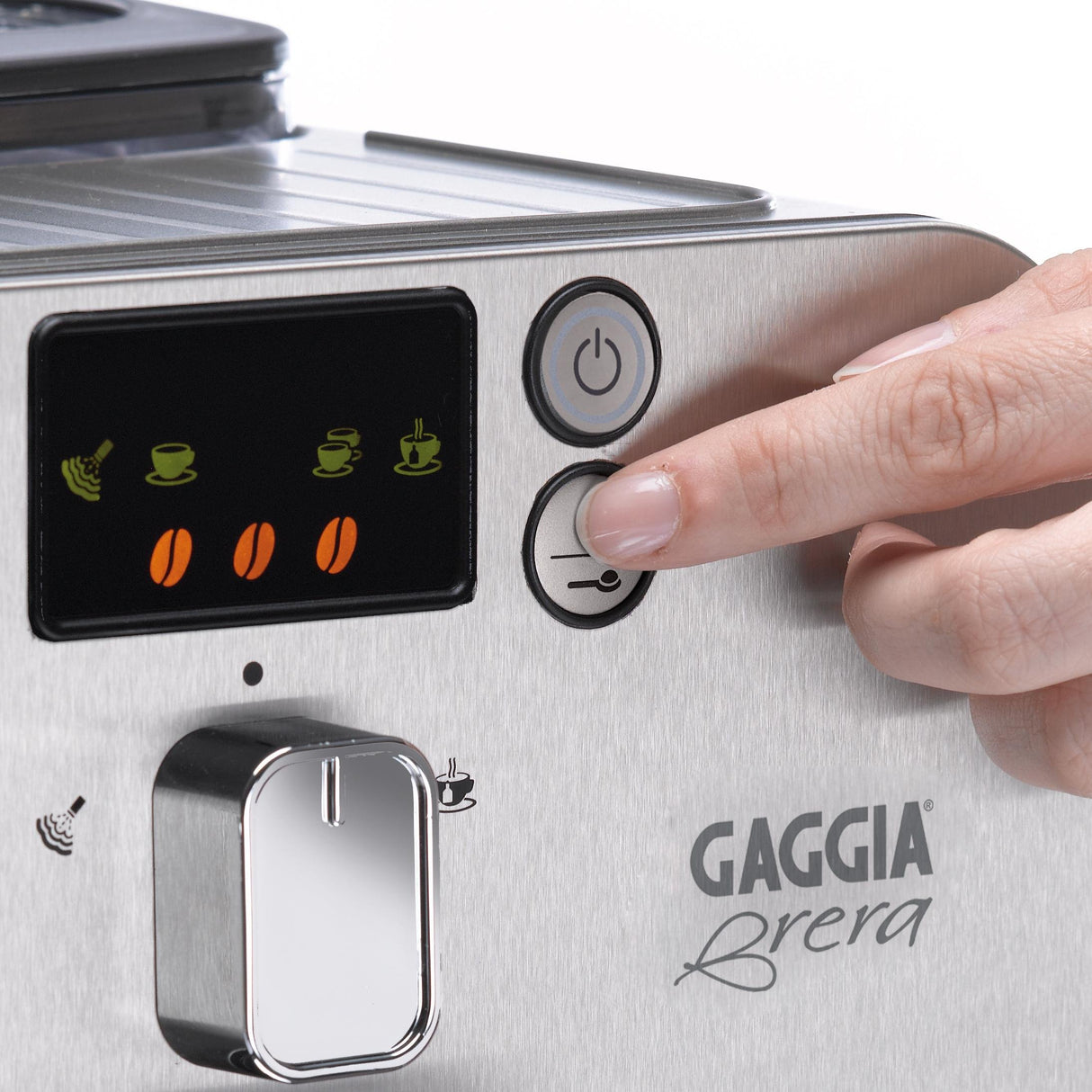 Gaggia Brera Super-Automatic Espresso Machine, Small, 40 fluid ounces, Silver Gaggia