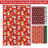 OHOME Christmas Wrapping Paper - Jumbo Sheets 29" x 42" | Gift Bags | Red, Green and White Tissue Paper - Xmas Decorations, Gifts for Kids Men Women | Party Favors OHOME