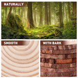 20 Pcs Unfinished Natural Wood Slices for Centerpieces.5.1-5.5 Inch Wood Rounds for Crafts. Wood Circles with Tree Bark for Christmas Ornaments,DIY Crafts,Centerpiece Table Decorations. VKIZA