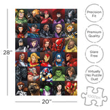 AQUARIUS Marvel Puzzle Superheroes (1000 Piece Jigsaw Puzzle) - Officially Licensed Marvel Merchandise & Collectibles - Glare Free - Precision Fit - 20 X 28 Inches AQUARIUS