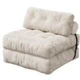 WLIVE Futon Sofa Bed,with Pillow, Floor Couch Bed for Living Room Dorm Bedroom, Single, Adult Teen Child, Beige WLIVE