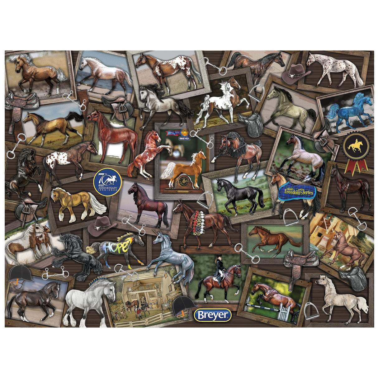 Breyer Horses World of Breyer Jigsaw Puzzle | 500 Pieces | 24" L x 18" H | Ages 8 and up | Item #8432 Breyer