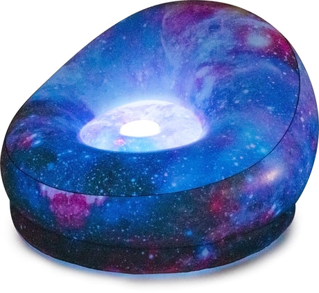 Air Candy Illuminated Inflatable LED Chair (Galaxy Chair Hubble Telescope LED Illuminated Game Chair) Air Candy