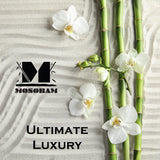 Mosobam Luxury Turkish XL Bath Mat 28X44 White 1000 GSM Bamboo Viscose & Aegean Turkish Combed Cotton Mosobam