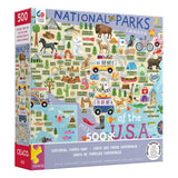 Ceaco - National Parks Map - 500 Piece Jigsaw Puzzle Ceaco
