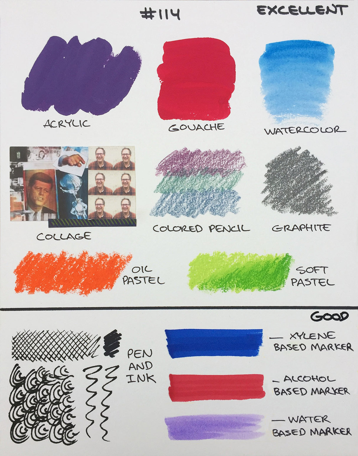 Crescent Creative Products Art & Illustration Watercolor Board, 11" X 14", White 3 Count Crescent