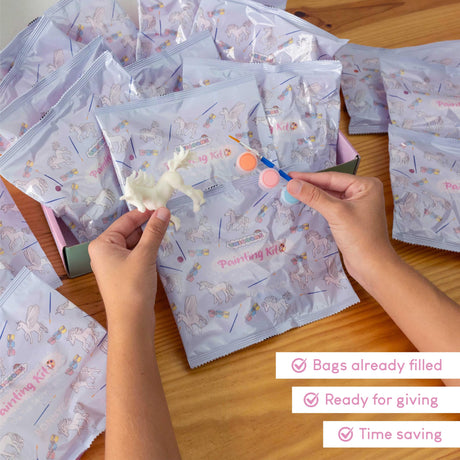Unicorn Party Favors Painting Kit Pack 16 - BONNYCO | Pinata Stuffers, Kids Party Favors, Prizes for Kids, Unicorn Party Supplies, Paint Party Favors, Girls Birthday Party Favors for Kids Goodie Bags BONNYCO