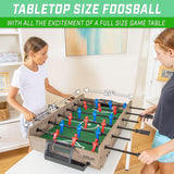 GoSports 32 Inch Tabletop Foosball Game Set - Oak or Black GoSports