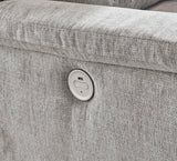 Signature Design by Ashley Barnsana Casual Power Recliner with Rocking Motion and USB Port, Light Gray Signature Design by Ashley