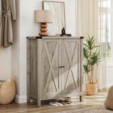 YITAHOME Shoe Cabinet with Doors, Farmhouse 5-Tier Shoe Storage Cabinet for Entryway, Large Capacity Wooden Shoes Rack Organizer for Entryway/Hallway/Closet, Old Oak YITAHOME