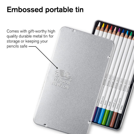 Winsor & Newton Studio Collection Artist Pencils, Watercolor Pencils, Set of 12 Winsor & Newton