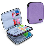 LUXJA Double Layer Diamond Painting Kits Storage, Carrying Bag for Diamond Painting Accessories (Bag Only), Purple LUXJA