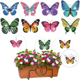 Vcekract 8 Pcs Butterfly Diamond Painting Swaying in The Wind, Diamond Art Kits for Adults, High Flexibility Iron Stakes Garden Decor, Diamond Painting Art Crafts for Beginners Vcekract