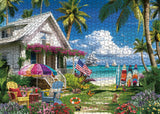 Beach House Puzzles Summer Puzzle 1000 Piece for Adults, Seaside Retreat Jigsaw Puzzles Ocean Puzzles, Seashore House Puzzle Challenging Jigsaw Puzzles As Home Decor BBOLDIN