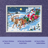 Ravensburger - CreArt - Night Before Christmas - Paint by Number Kit - Exciting Scene with Santa in his Sleigh and Reindeer - Premium Paints for That Magical Quality - Ages 7+ Ravensburger