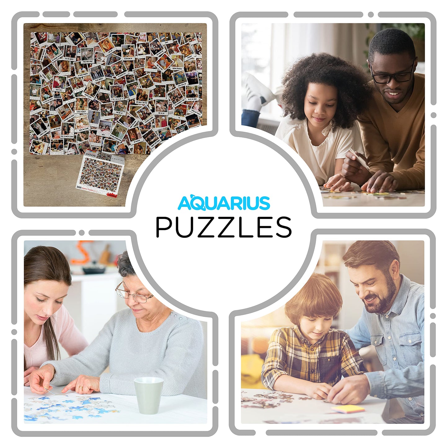 AQUARIUS Friends Puzzle (3000 Piece Jigsaw Puzzle) - Officially Licensed Friends TV Show Merchandise & Collectibles - Glare Free - Precision Fit - Virtually No Puzzle Dust - 32 x 45 Inches (68523)