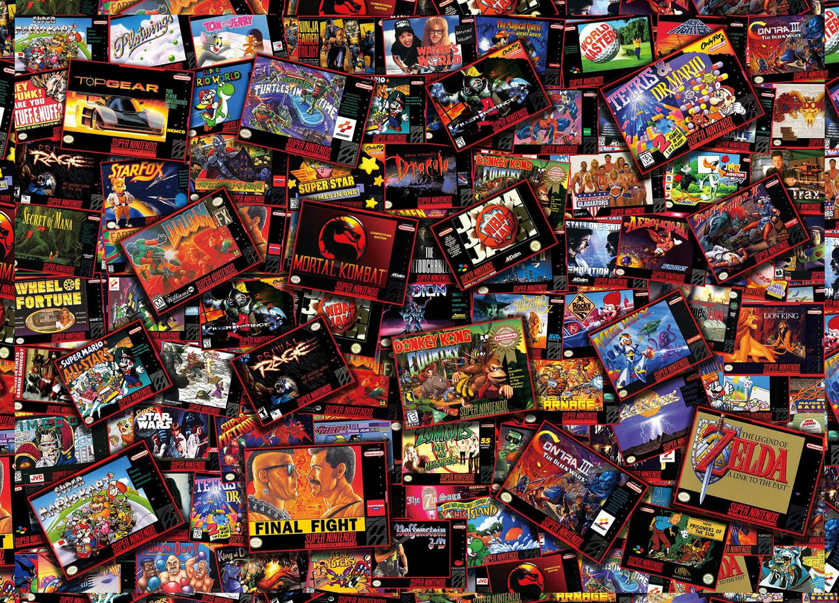 Super Never Ending Showdowns Retro Video Games 1000-Piece Jigsaw Puzzle for Adults, Kids | Interactive Brain Teaser, Educational Toys & Games, Home Activities, Building Sorting Toys for Creative Play Toynk