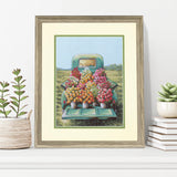 Dimensions Garden Gnome Counted Cross Stitch Kit, 10" x 10", 14 Cnt. White Aida 5 Piece Dimensions