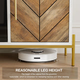 BELLEZE 68" Wood TV Stand with 36" Electric Fireplace, Entertainment Center with Storage Cabinet, Console Table for TVs up to 75 Inches, for Living Room, Bedroom - Harper (White Ebony) BELLEZE