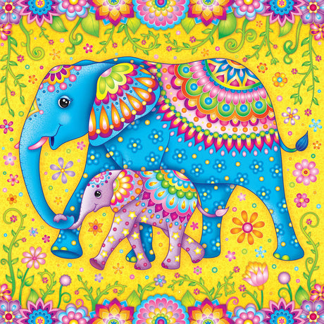 Ceaco - Groovy Animals - Elephants - 750 Piece Jigsaw Puzzle Ceaco