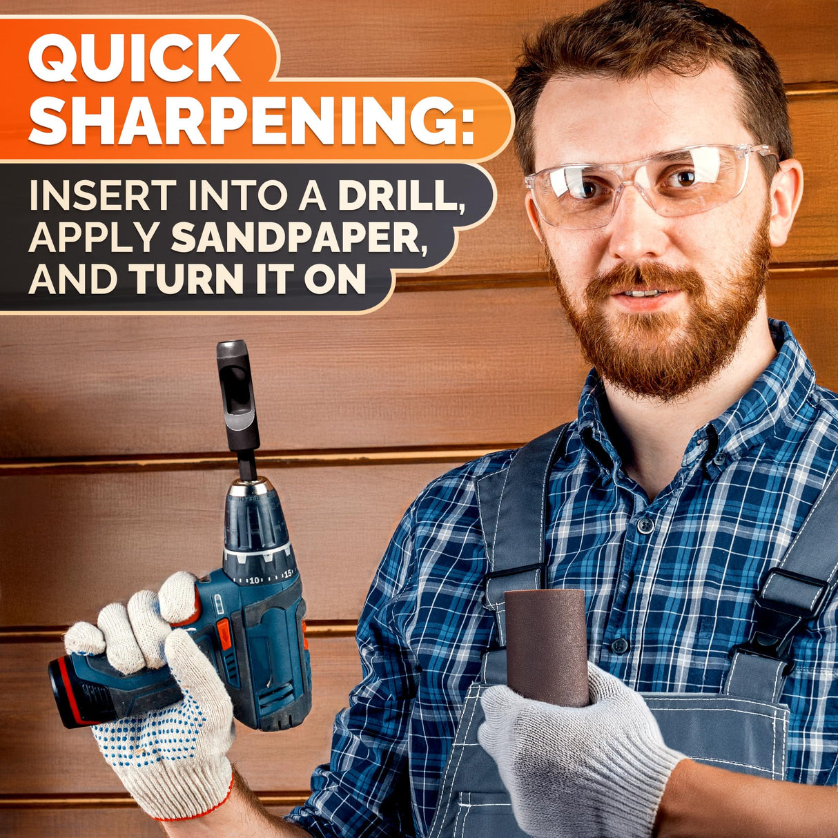 Leather Hole Punch Tool Set - 6 Pcs Drill Bits 3/16" 1/4" 5/16" 3/8" 7/16" 1/2" - High-Precision Leather Punch Tool for Belts, Fabric, and Crafts - Durable Carbon Steel, Sharp and Efficient LIBERHAUS