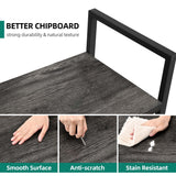 YITAHOME 5 Tiers Bookshelf, Industrial Artsy Grey Bookcase Bookshelves, Book Rack, Storage Rack Shelves Books Holder Organizer for Books Movies in Living Room Home Office, Charcoal Gray + Black YITAHOME