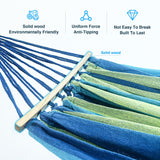 ANAGOO Double Hammock with Stand, 2 Person Hammock with Carrying Bag,Heavy Duty Portable,500 lb Capacity, Perfect for Both Indoors and Outdoors,Wide Blue ANAGOO
