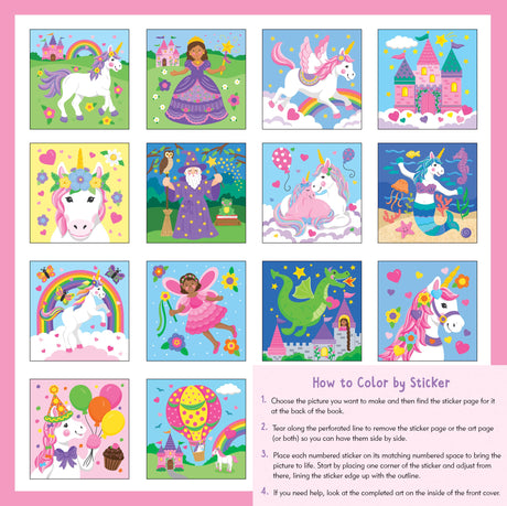 My First Color-by-Sticker Book - Unicorns & More PETER PAUPER PRESS