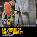 DEWALT DCH133M2 20V Max XR Brushless 1” D-Handle Rotary Hammer Kit DEWALT