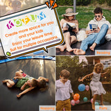 KOFUN 1500LBS 8 10 12 14 16 FT Tranpoline Outdoor for Kids Adults, Tranpoline with Net Ladder Basketball Hoop Light, Recreational Tranpolines, ASTM Approval, Easy to Assemble, Curved Poles Larger Room KOFUN