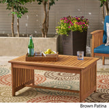 Christopher Knight Home Grace Outdoor Acacia Wood Coffee Table, Brown Patina Finish Christopher Knight Home