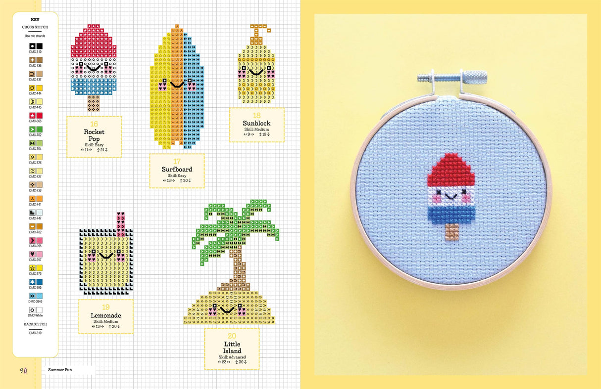 Cute Kawaii Cross Stitch: Over 400 super adorable patterns David & Charles