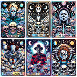 6 Packs Halloween Paint by Number Kits for Adults, Horror Movie Adult's Painting by Numbers on Canvas, Easy Acrylic DIY Oil Painting on Canvas, Home Wall Decor(12x16in No Frame) Clendo