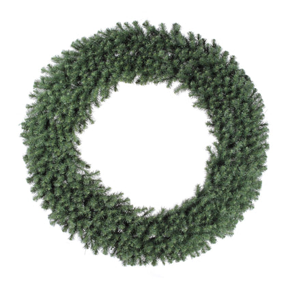 Vickerman 72" Unlit Douglas Fir Artificial Christmas Wreath with 1100 PVC Tips - Outdoor Christmas Wreath - Traditional Green PVC Tips - Customize with Lights, Ornaments, Ribbons - 72" Diameter