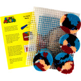 Dimensions 72-75279 Nintendo's Super Mario Brothers Latch Hook Kit for Beginners, 12" x 12", Multicolor Dimensions