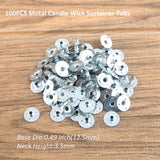 MILIVIXAY 100PCS 10 inch Candle Wicks with 100 Metal Tabs, 100PCS Candle Wick Stickers and 6PCS Wooden Candle Wick Holders - Wicks Coated with Paraffin Wax, Cotton Wicks Kits for Candle Making. MILIVIXAY