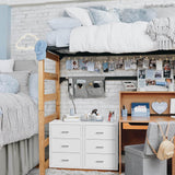 BOLUO Closet Drawers White 3 Drawer Dresser for Closet Organizers and Storage Bedroom Dorm Modern BOLUO