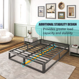 Firpeesy 10-Inch Heavy-Duty King Bed Frame with Anti-Bending Design and Noise-Free Support Firpeesy