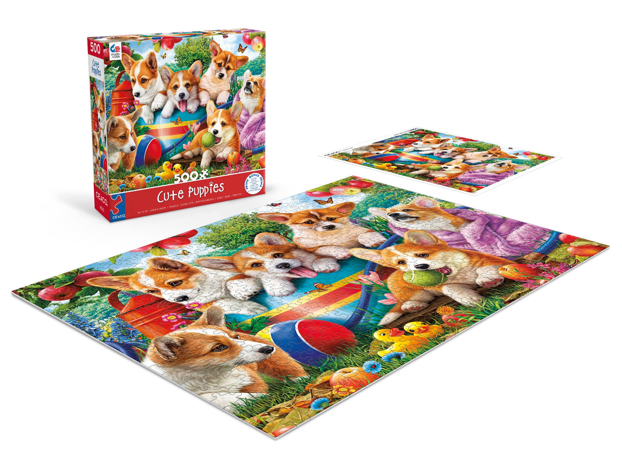 Ceaco - Cute Puppies - 500 Piece Jigsaw Puzzle Ceaco