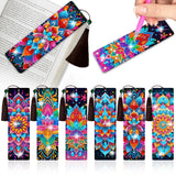 Wivico 6 Pcs Diamond Art Bookmarks Kits for Adults,DIY Small Diamond Painting Bookmark, 5D Diamonds Dot Craft Making for Book Lovers(Mandala) Wivico