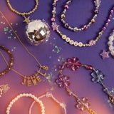 STMT D.I.Y. Glitz ‘N Disco Jewelry Case, Makes Over 15 Accessories, Includes Disco Beads for Bracelets, Charms & Storage, Bracelet Making Kit, Great Gifts for Girls, Jewelry Making Kit for Girls 8-12 STMT