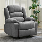 Oversized Recliner Chair for Adults Widen Overstuffed Breathable Fabric Lounge Chair with 3 Modes, 2 Cup Holders & Side Pockets Plush Chenille Reclining Sofa for Living Room PtioHavn