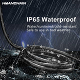 HUANCHAIN Indoor Outdoor Black Extension Cord 25 ft Waterproof, 16/3 Gauge Flexible Cold-Resistant Appliance Cord Outside, 13A 1625W 16AWG SJTW, 3 Prong Heavy Duty Electric Cord, ETL huanchain